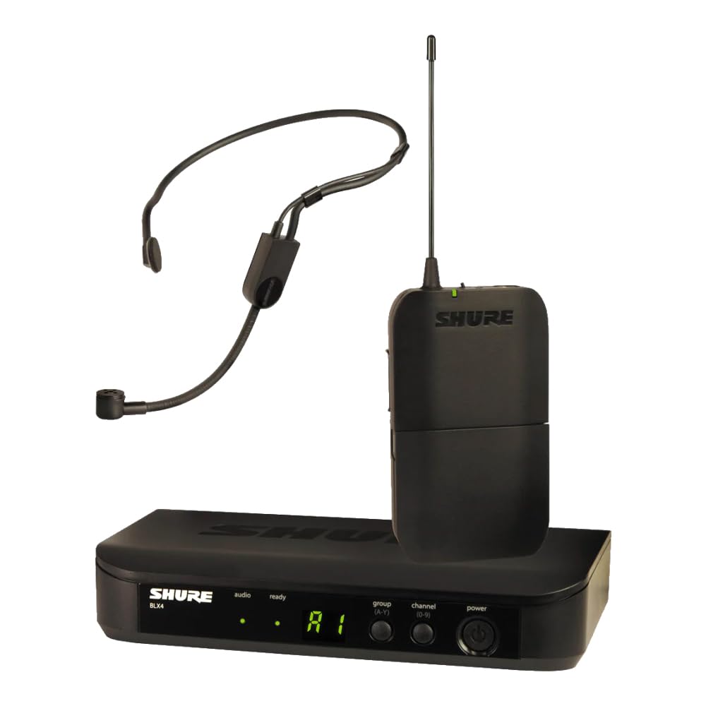 Shure BLX14/P31 UHF Wireless Microphone System - Perfect for Speakers, Performers, Presentations - 14-Hour Battery Life, 300 ft 