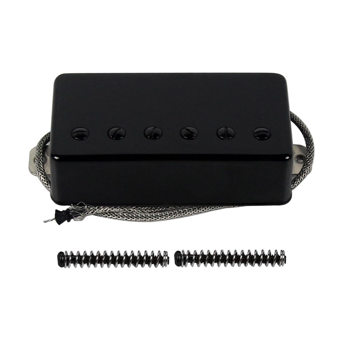 FLEOR Alnico5 Guitar Humbucker Pickup Black Bridge Pickups Compatible with LP style Guitar Part