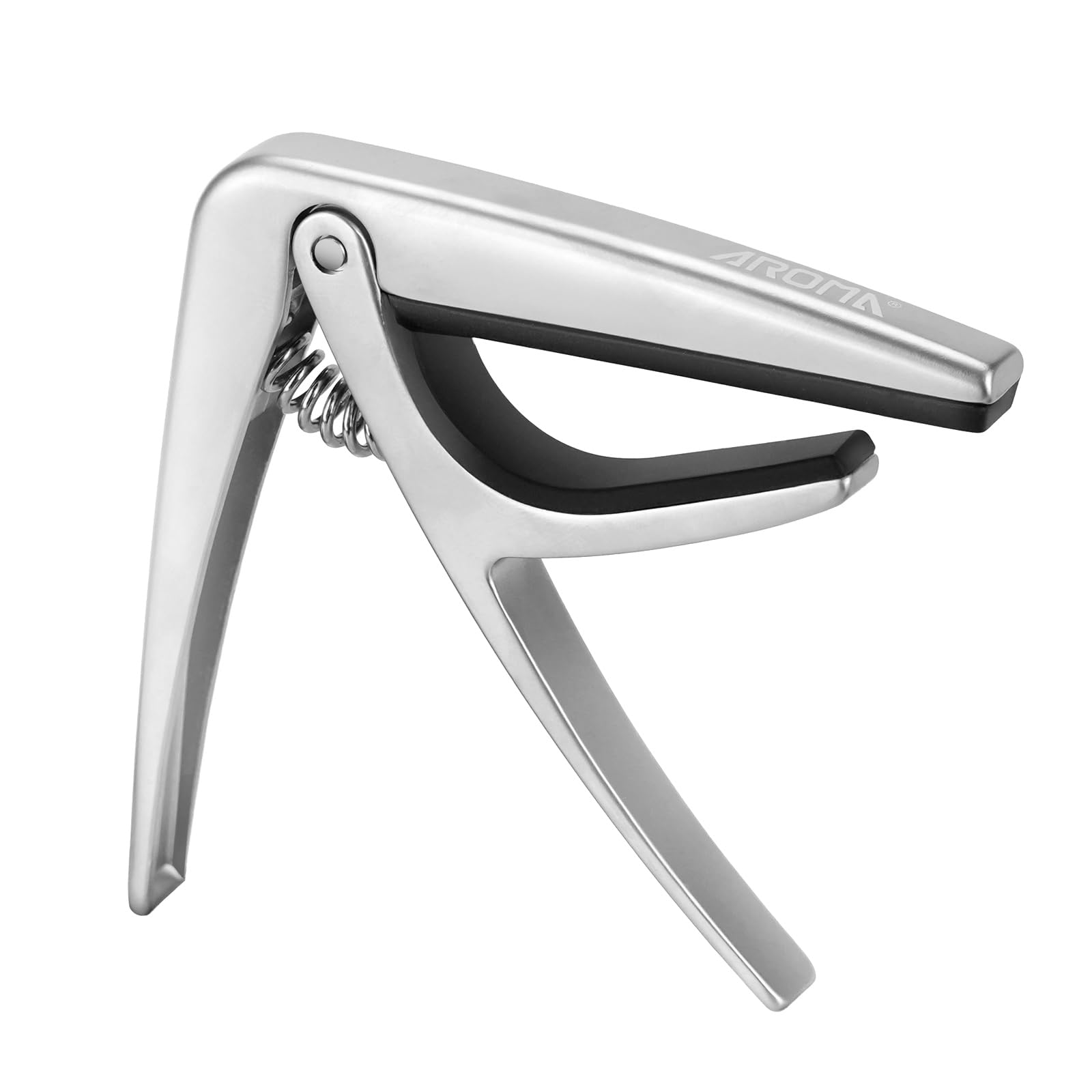 Aroma Guitar Capo for Classical Guitars with Steel Spring Trigger One Hand Quick Release Capo for Nylon Strings Wide Neck Guitar