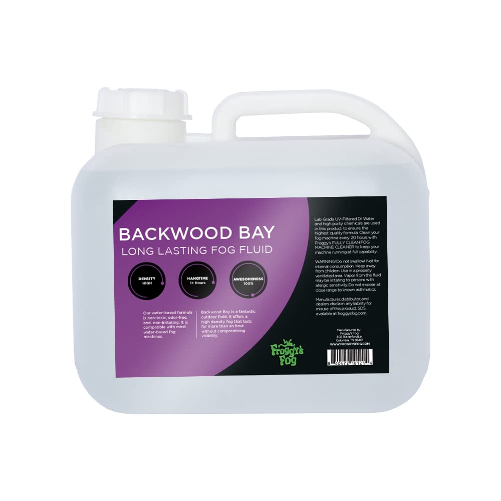 Backwood Bay  (Extreme Hang Time Longest Lasting Fog Fluid) - 2.5 Gallon Fog Juice