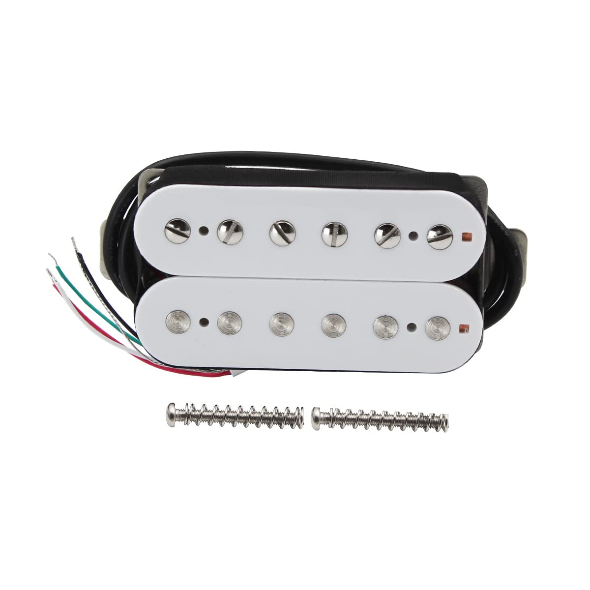 Fleor Alnico 2 Humbucker Pickup 7-8K Electric Guitar Pickup Neck Humbucker, White