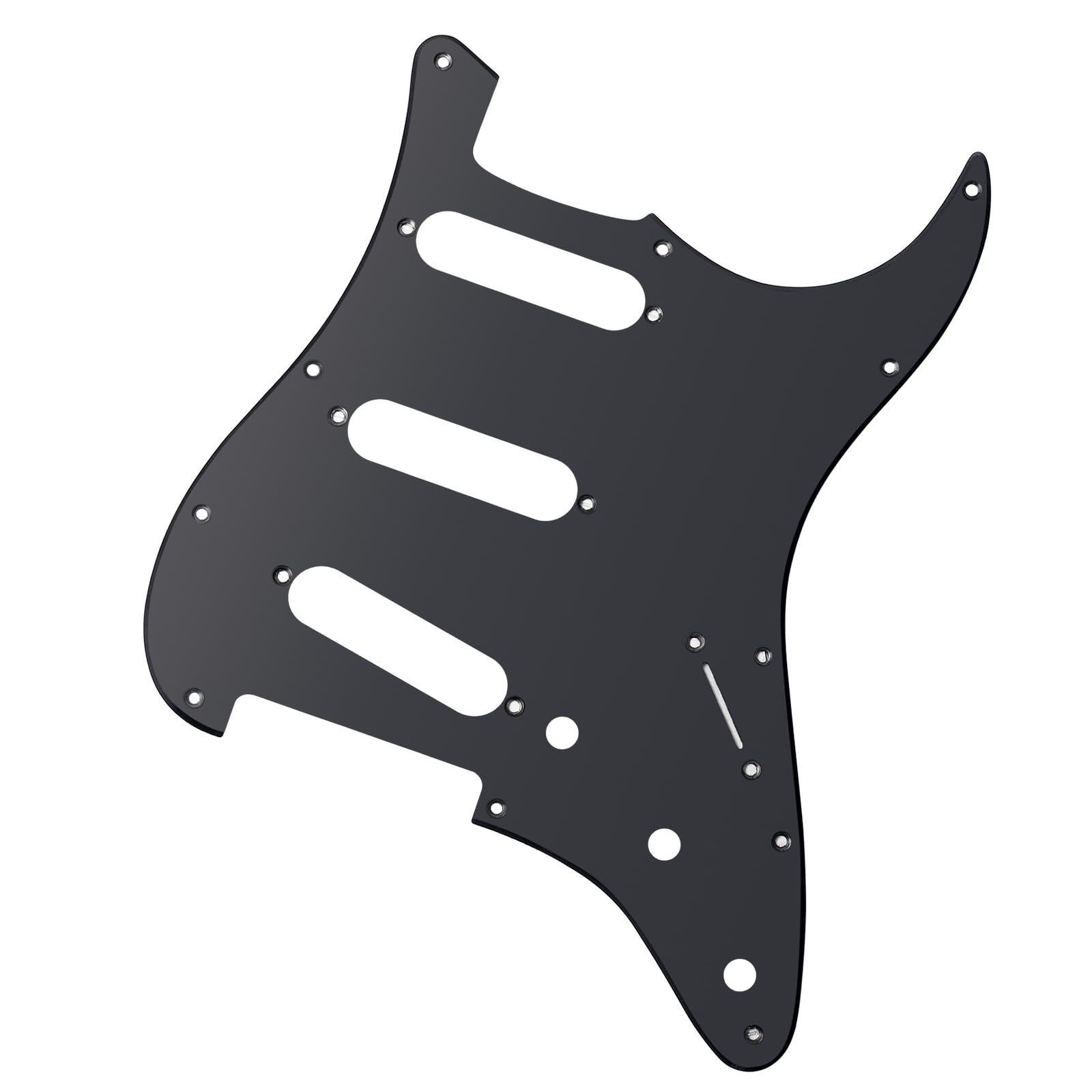 Banworks 1 Ply Strat SSS Pickguard 11-Hole Electric Guitar Pickguard Scratch Plate for USA/Mexican Fender Modern Style Standard