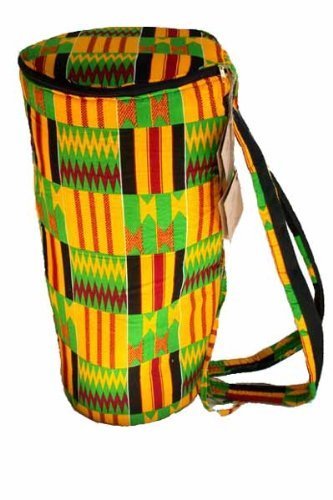 African Kente Cloth Djembe Drum Bag - Mini 9x18