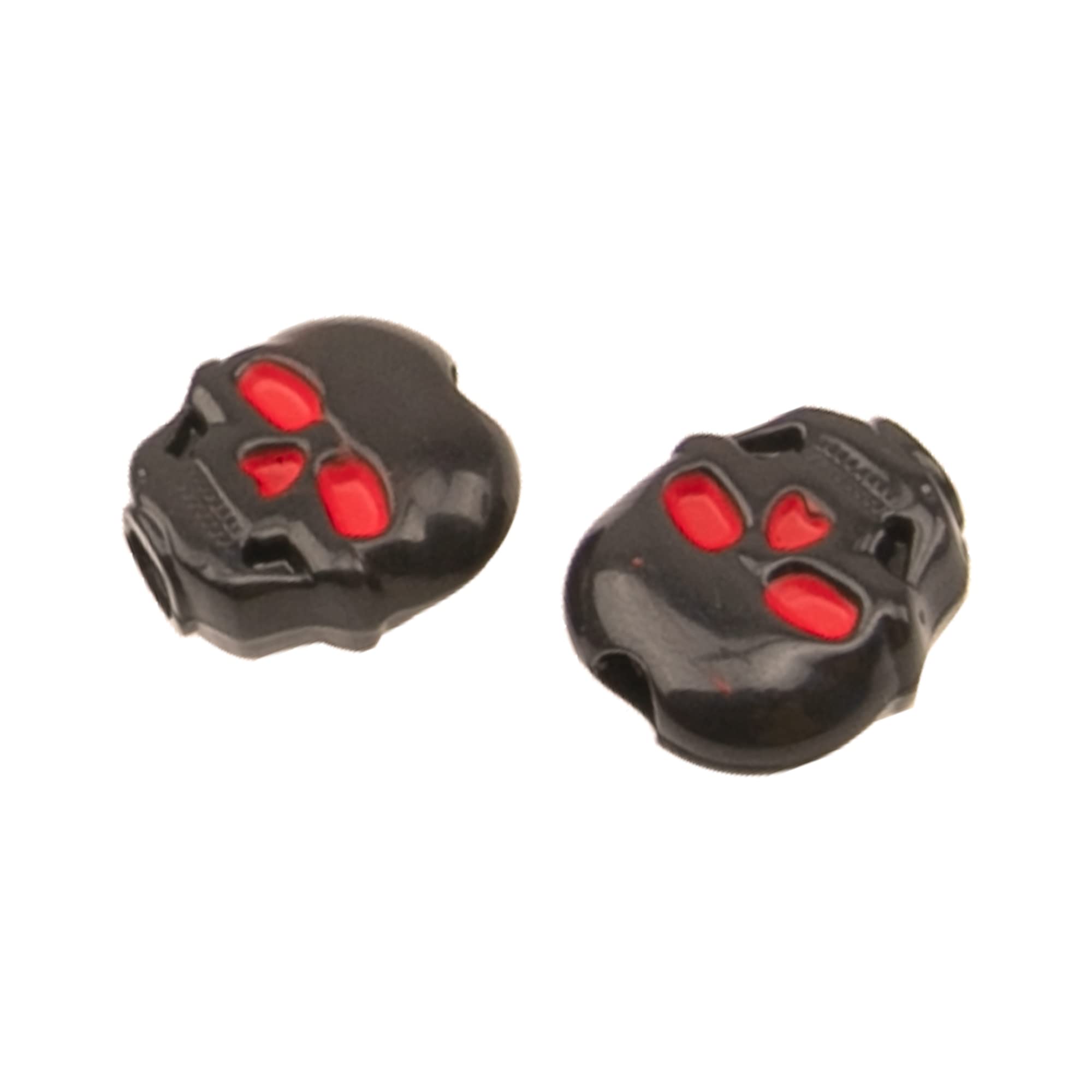 6Pcs Yootones Guitar Tuning Peg Cap, Skull Shape Tuning Key Button hat Compatible with Folk, Electric and Acoustic Guitar (Black