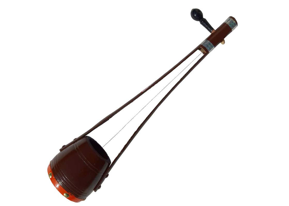 Gt Manufacturers Professional Ektaraa Wooden For Indian Folk And Classic Music, 16 Inches (Brown)