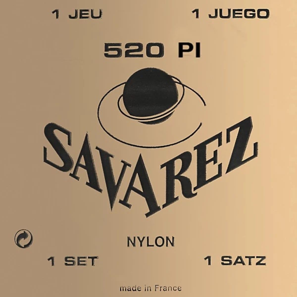 Savarez Classical Guitar Strings (520P1),silver