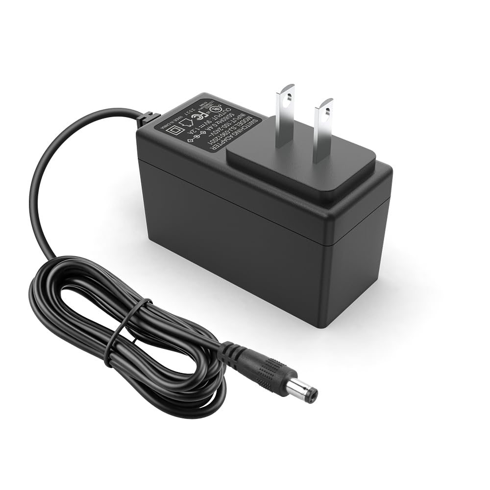 Guitar Pedal Power Supply, 9V, 1.2A, BOSS PSA Adapter 9V DC Power Supply Cord Replacement for Guitar Pedals Keyboard Pedalboard 