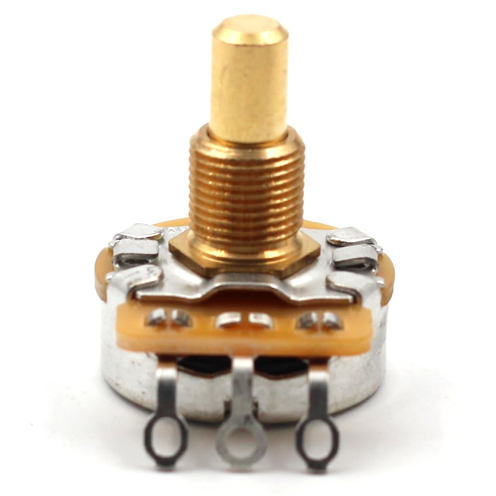 The Art Of Tone CTS 500K Pot Short (3/8 inch) Solid Shaft, 10% Audio Taper, 10% Tolerance, Pair (2X)