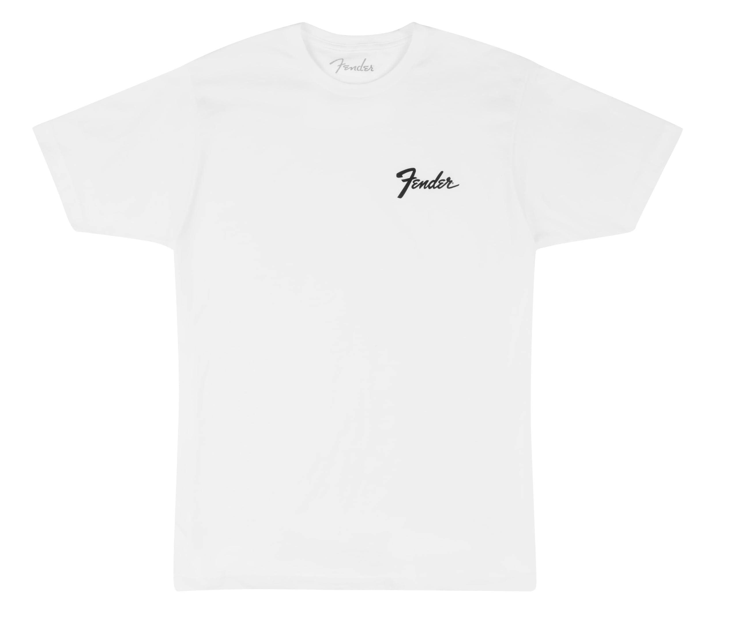 Fender Transition Logo T-Shirt, 100% Cotton, White, Xl