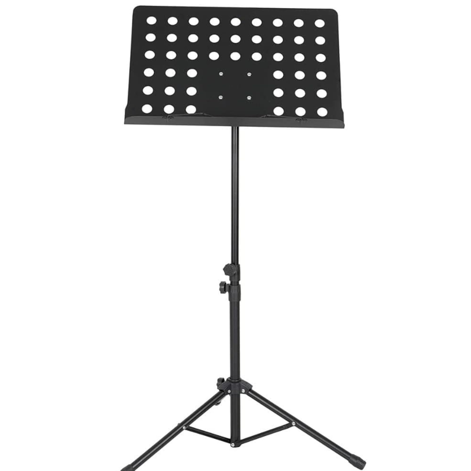 Techtest Music Stand For Notes Height & Angle Adjustable Orchestral Stand Conductor Sheet Stand And Music Sheet Clip Holder Nota