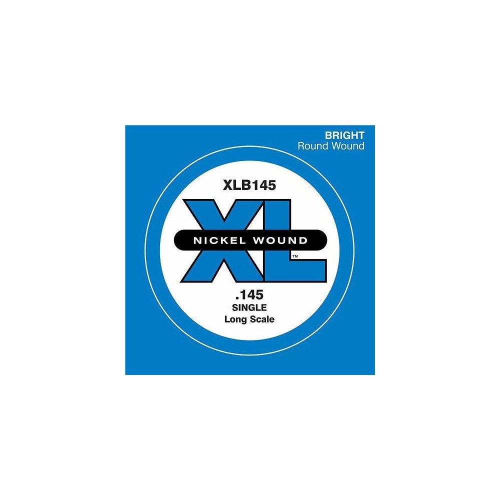 D'Addario Xlb145 Nickel Wound Bass Guitar Single String, Long Scale, 145