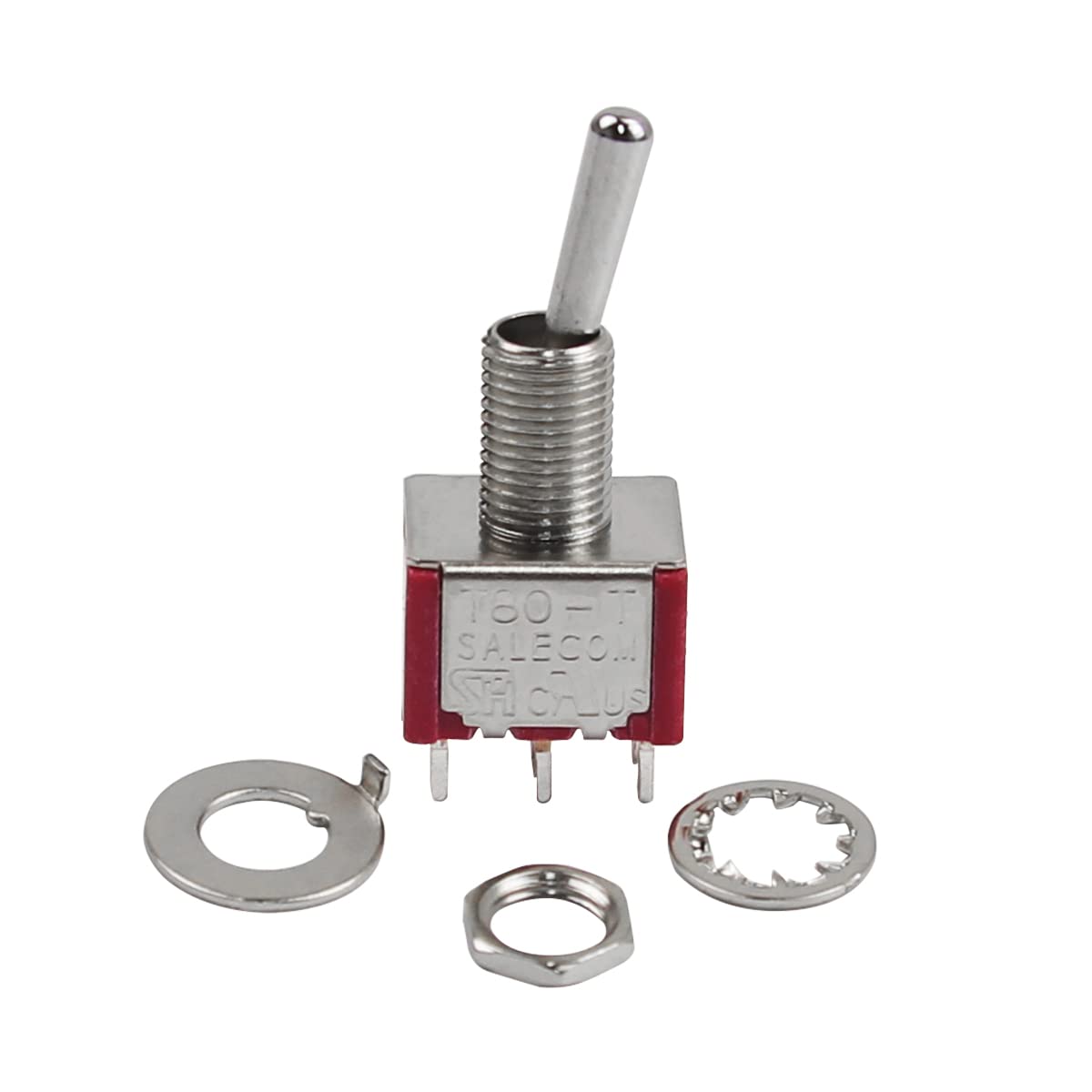 FLEOR 2 Way on/on Toggle Switch DPDT Mini Toggle Switches 6 Pins Pickup Selector Switch