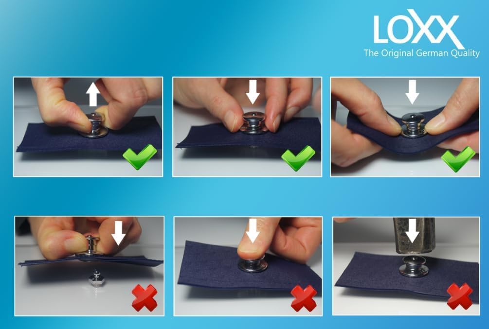 LOXX 13605 Strap Lock System for Electric Guitar/Bass (Nickel)