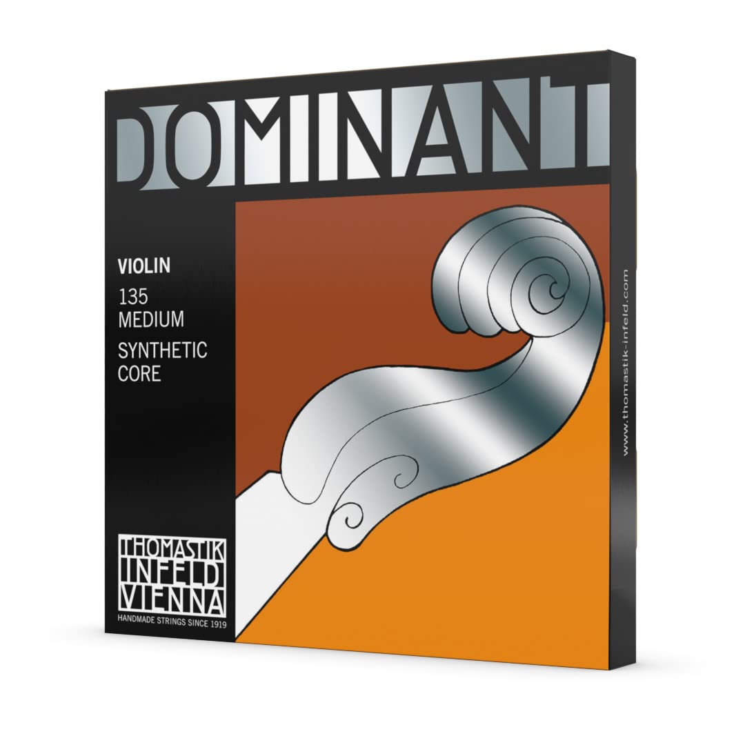 Thomastik-Infeld 135 Dominant Violin Strings, Complete Set, 135, 4/4 Size, with Aluminum Wound Ball End E String