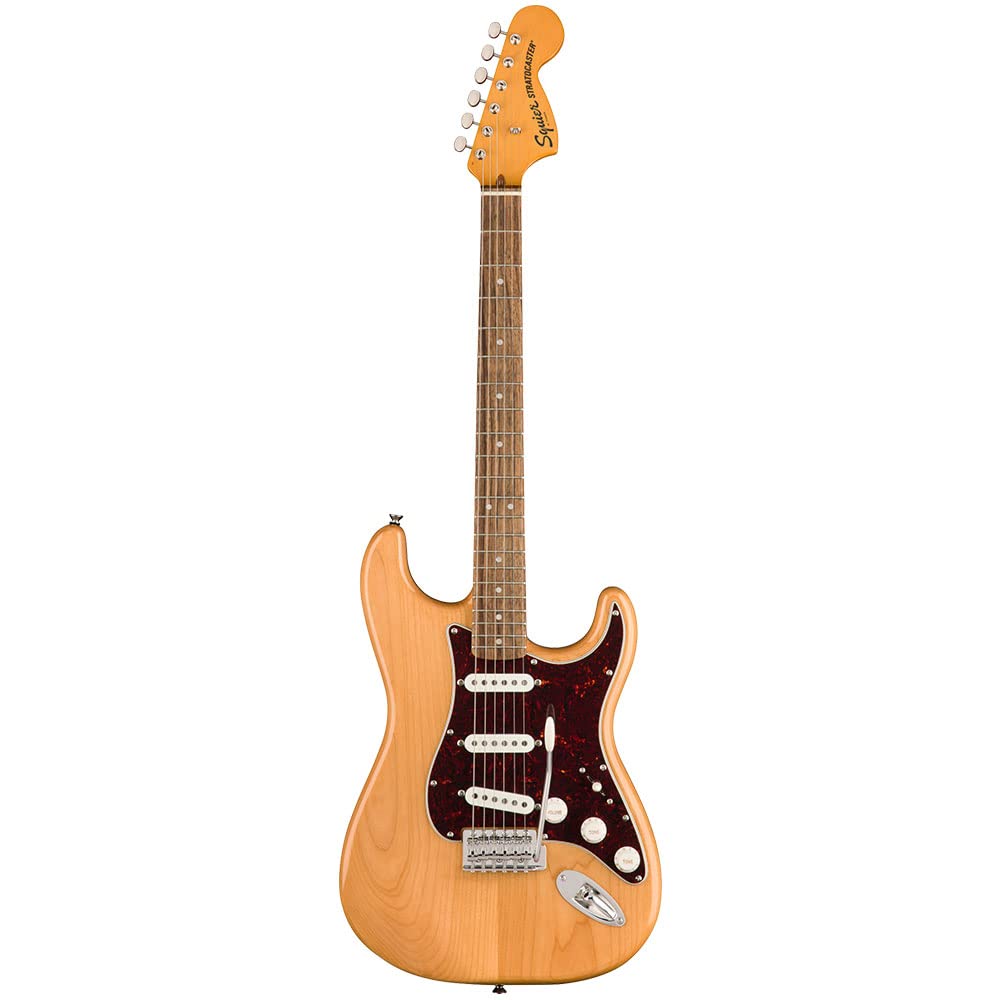 Squier Classic Vibe 70S Stratocaster Electric Guitar, Natural, Laurel Fingerboard