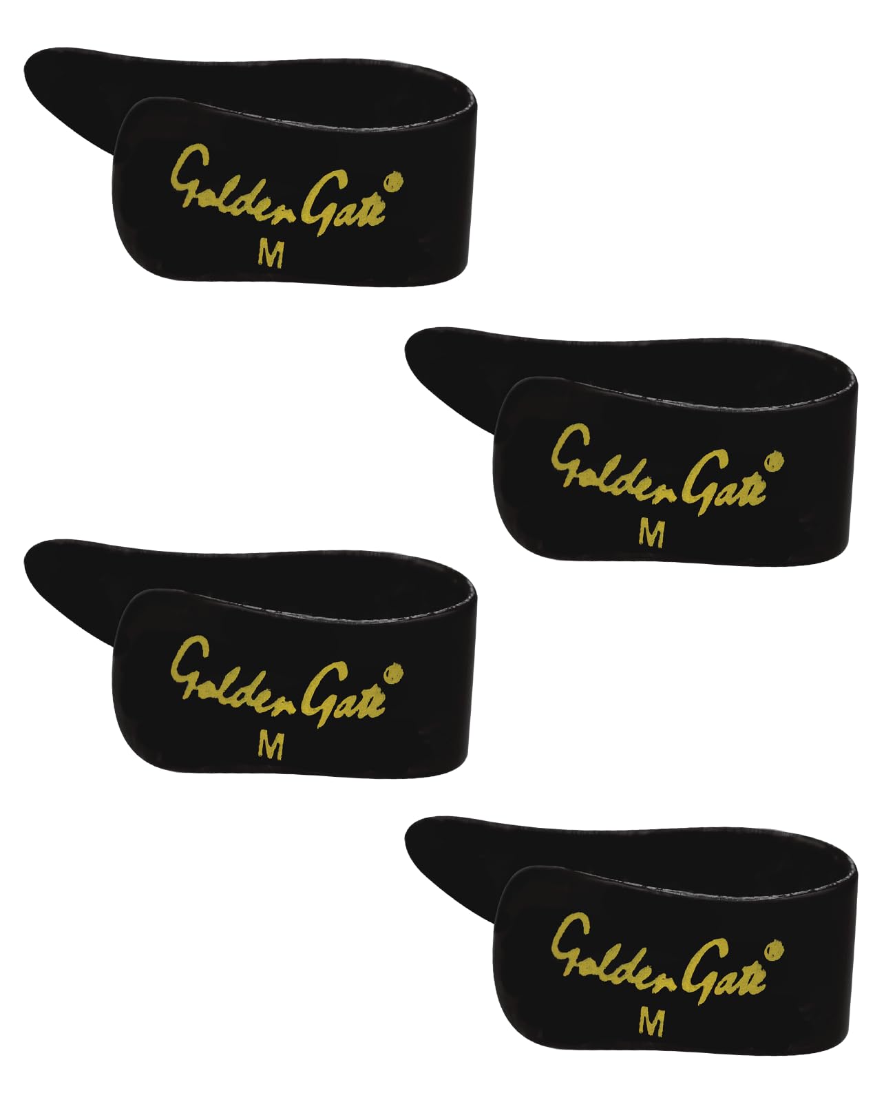 Golden Gate Gp-3B-4Pk Thumb Picks - Black - Medium - 4 Pack
