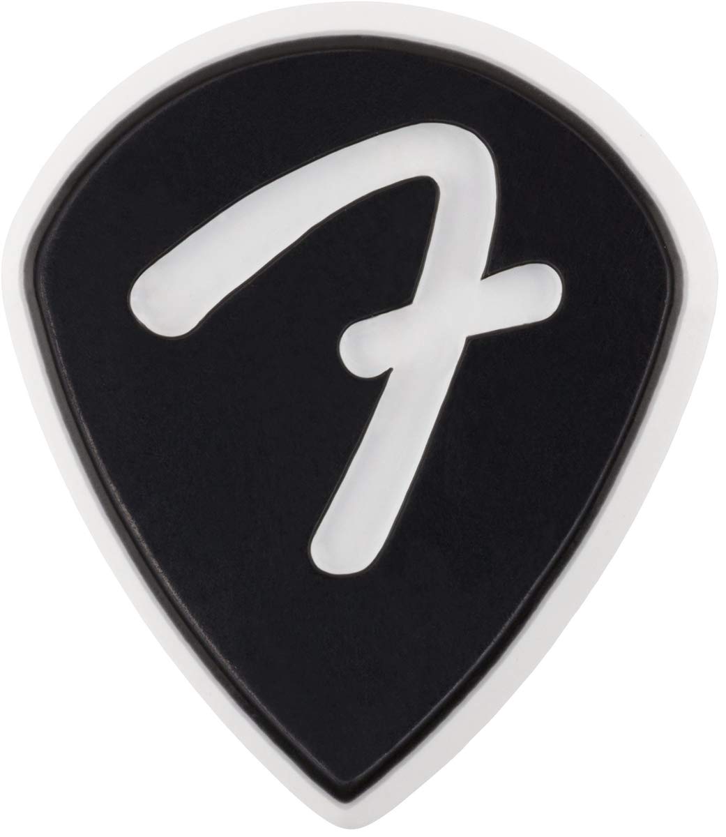 Fender F Grip Guitar Picks 551 Shape, Black, 3-Pack
