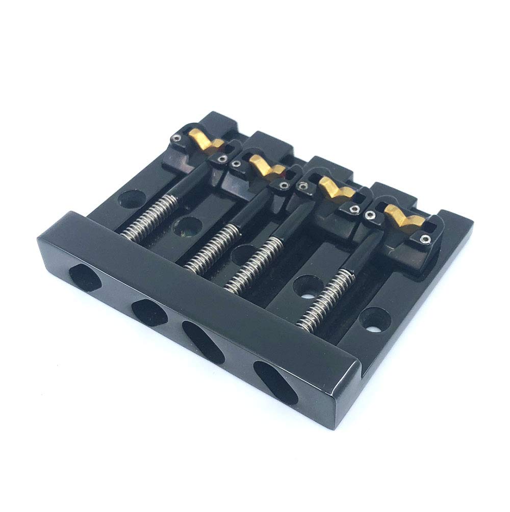 Hipshot Kickass High-Mass Bass Bridge For 5-Bolt Fender, Black
