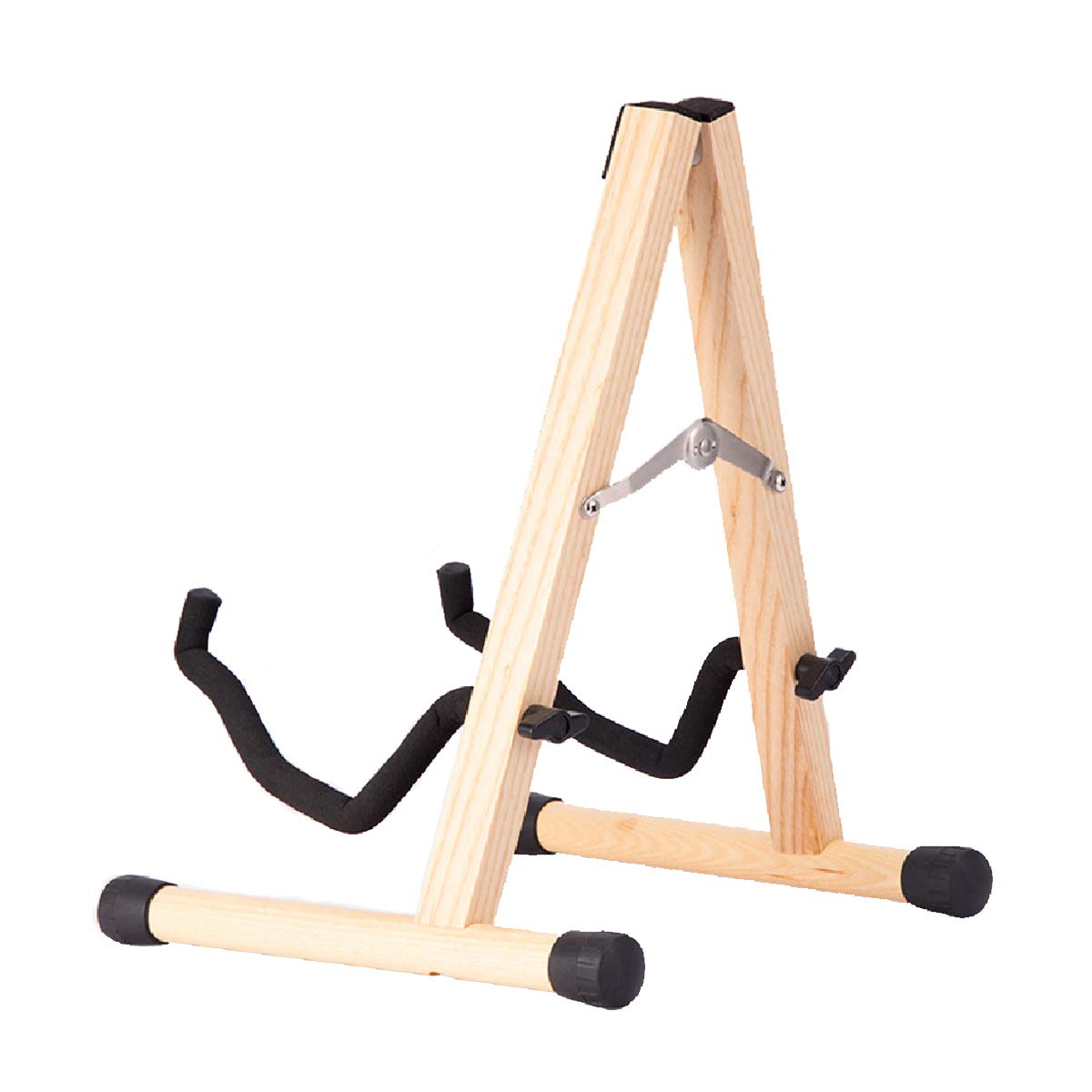 Koldot Wooden Guitar Stand For Acoustic Electric Bass Classical Guitar Banjo Ukulele Portable Folding A-Frame Travel Guitar Stan