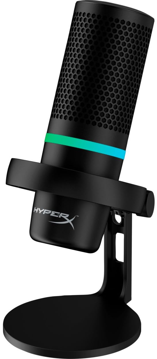HP HyperX DuoCast USB Microphone Black RGB Lighting-4P5E2AA