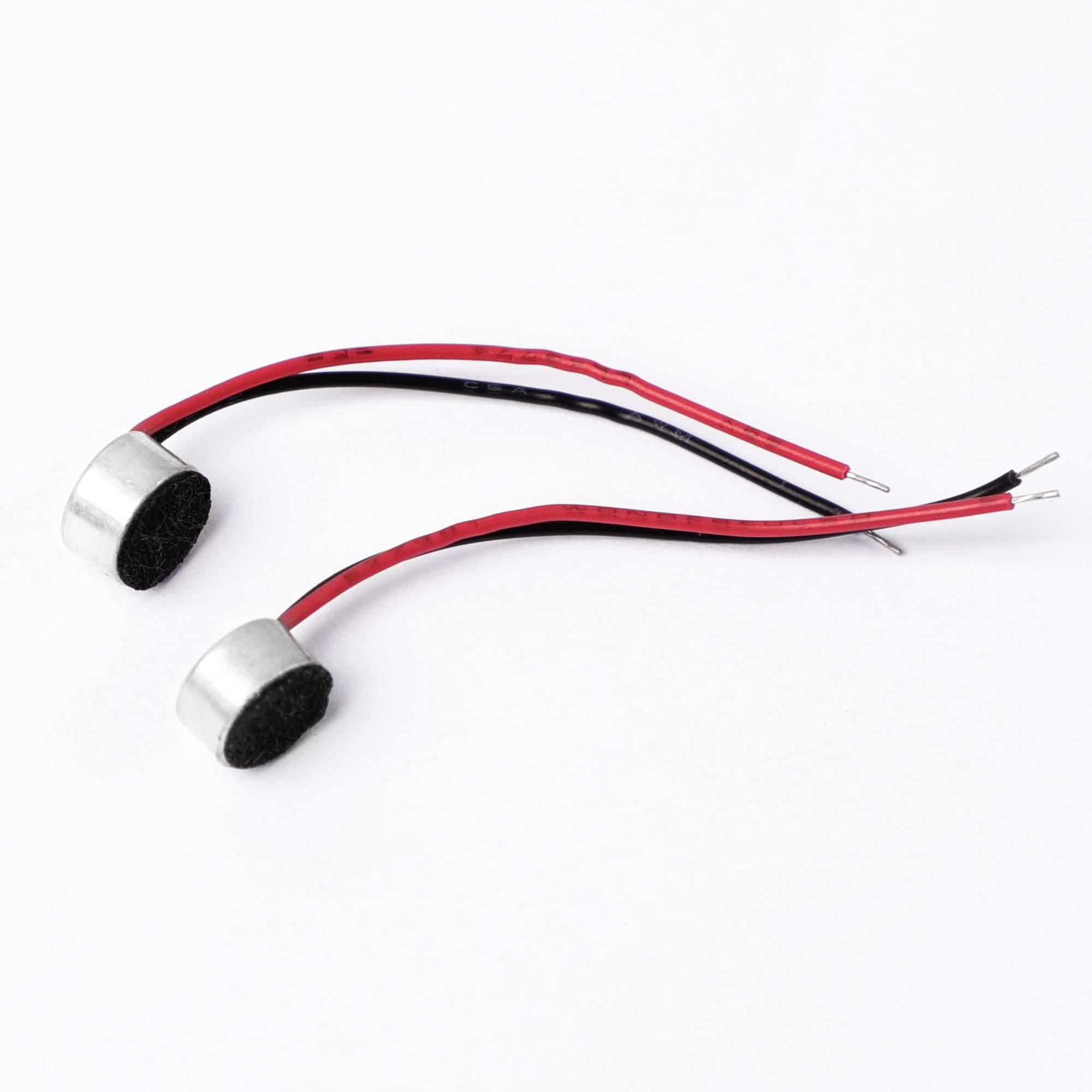 uxcell 10Pcs 6mm x 3.5mm 2-Wire Electret Condenser Microphone with 3.5mm Jack, High Sensitivity Stereo Mic for Recording Devices