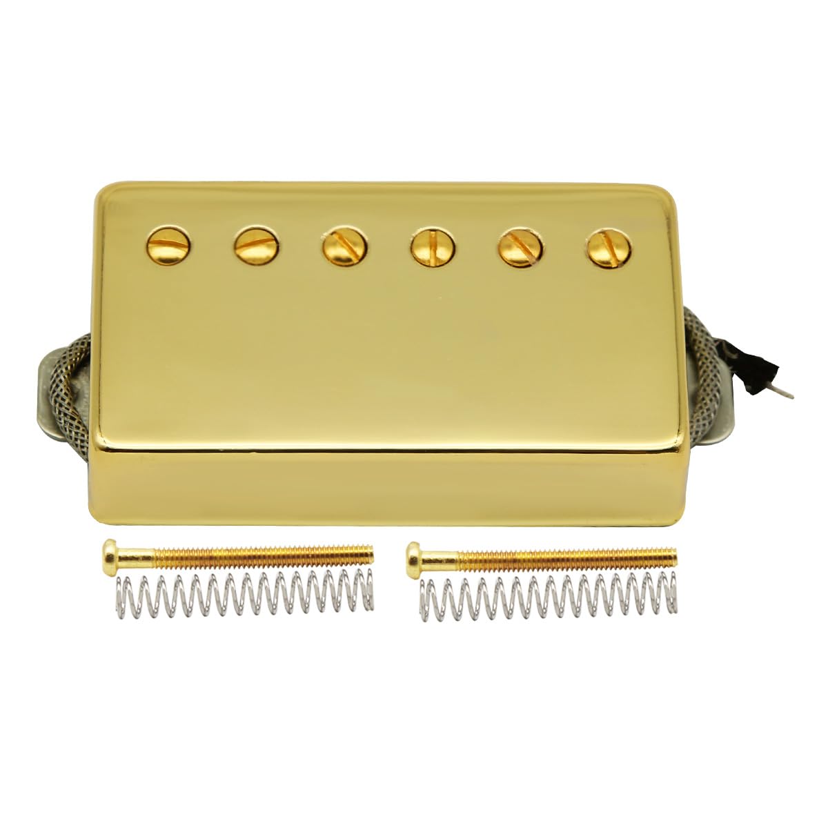 FLEOR Alnico5 Guitar Humbucker Pickup Golden Neck Pickups Compatible with LP style Guitar Part
