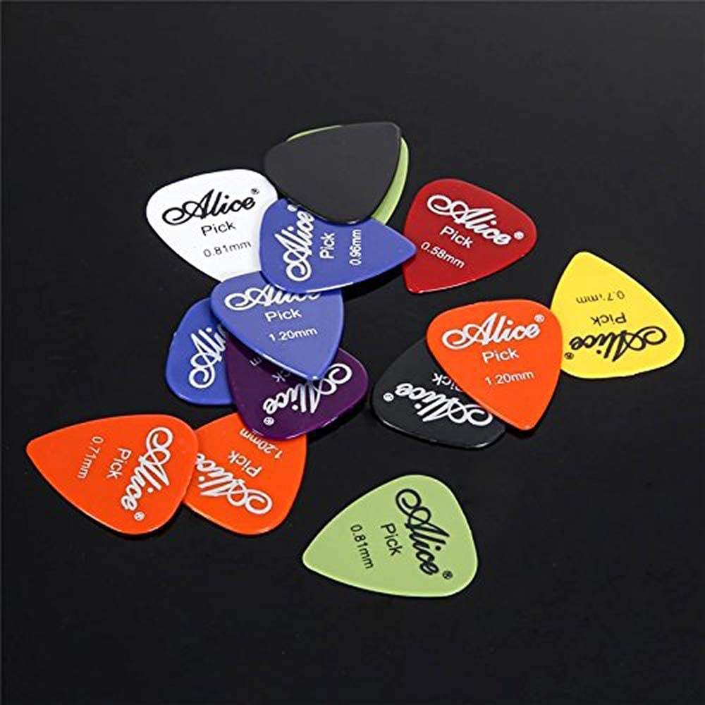 Guitar Picks Set Guitars Accessories Musical Instrument Tool 0.58-1.5Mm Thickness Guitar Pick Pack Of-10