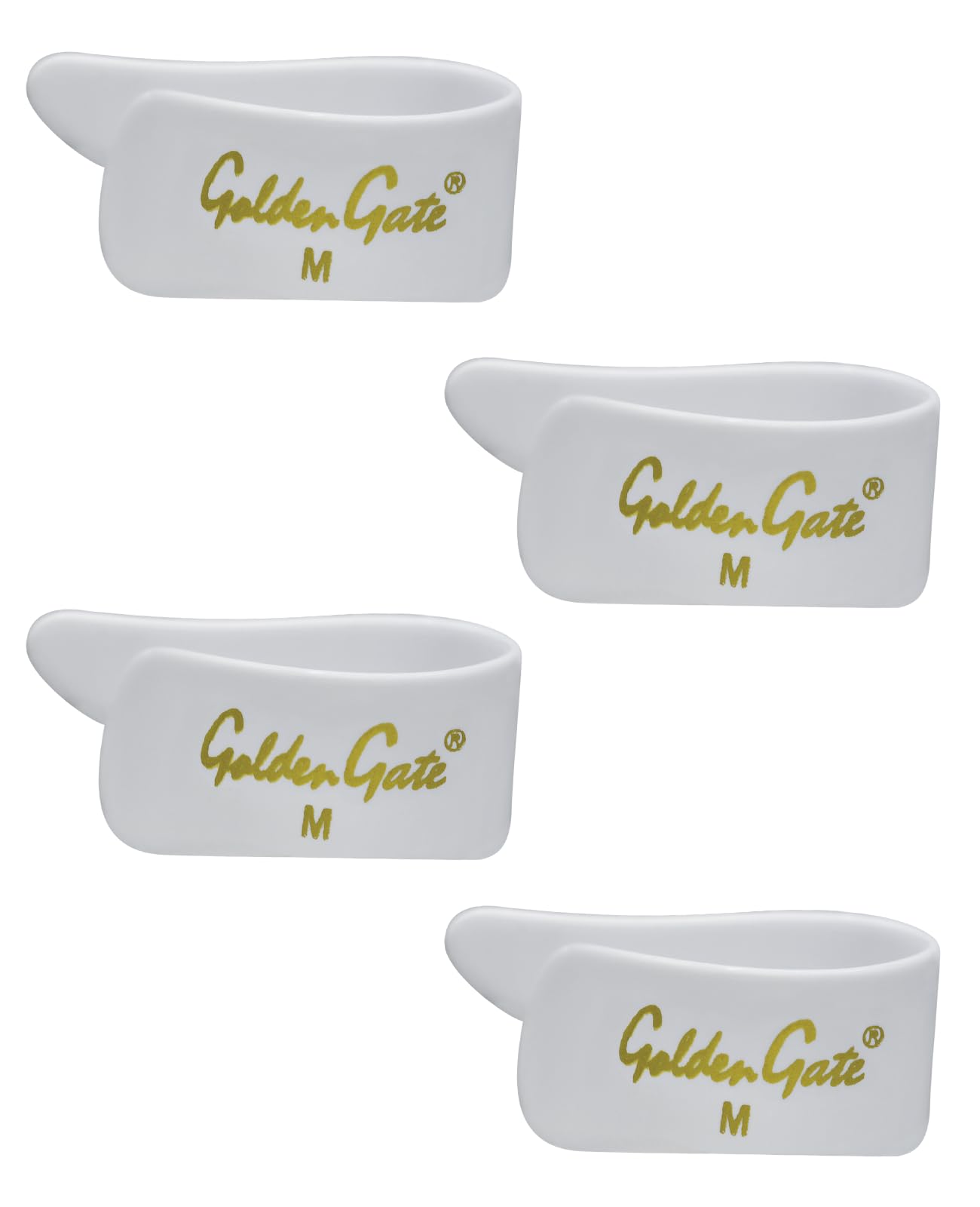 Golden Gate Gp-3W-4Pk Thumb Pick - White - Medium - 4 Pack