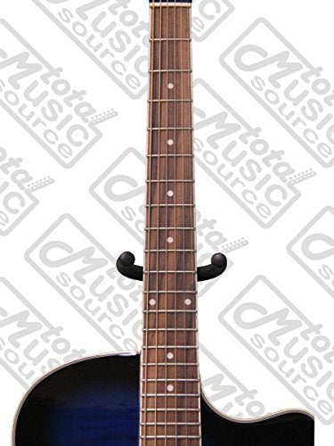 Oscar Schmidt Auditorium Florentine A/E Guitar, on board Tuner, Trans Blue, O...