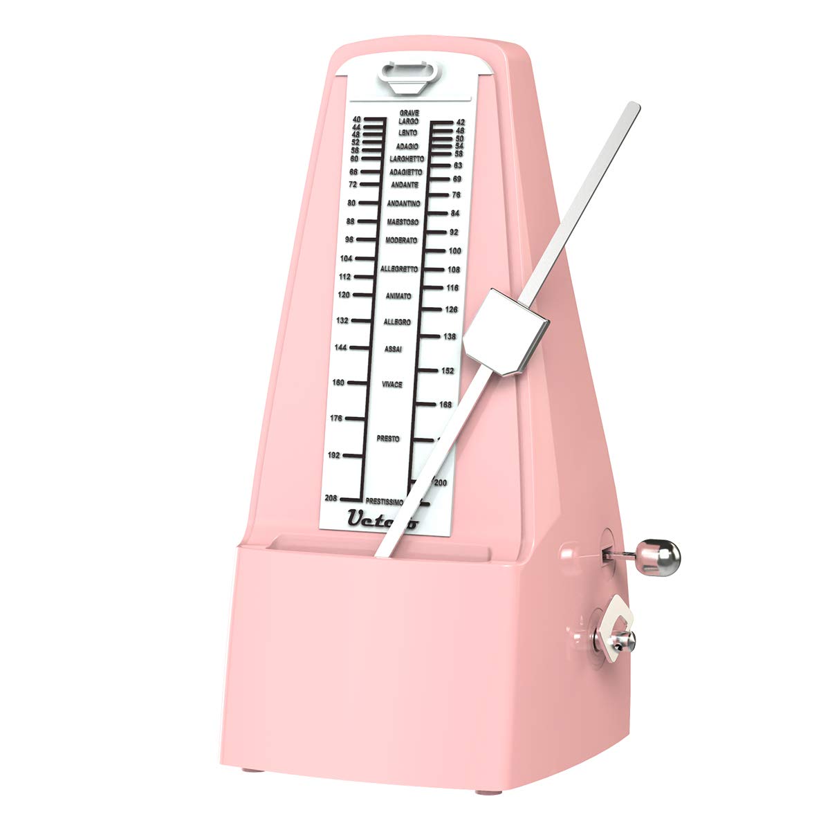 Mechanical Metronome Loud Sound Piano Drum Violin Guitar Saxophone Pink