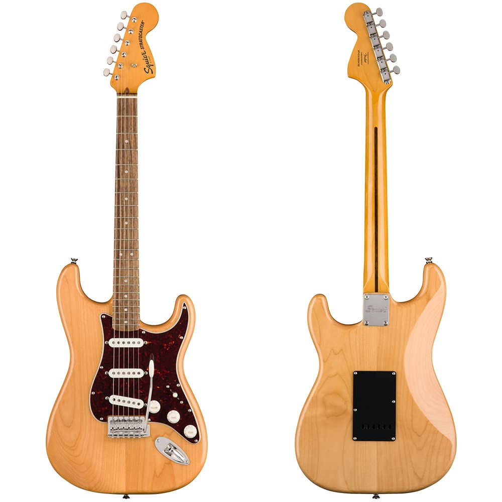 Squier Classic Vibe 70s Stratocaster Electric Guitar, Natural, Laurel Fingerboard