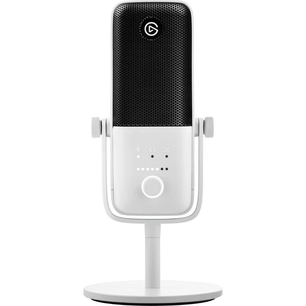 Elgato Wave:3 White - Premium Studio Quality Usb Condenser Microphone For Streaming, Podcast, Gaming And Home Office, Free Mixer
