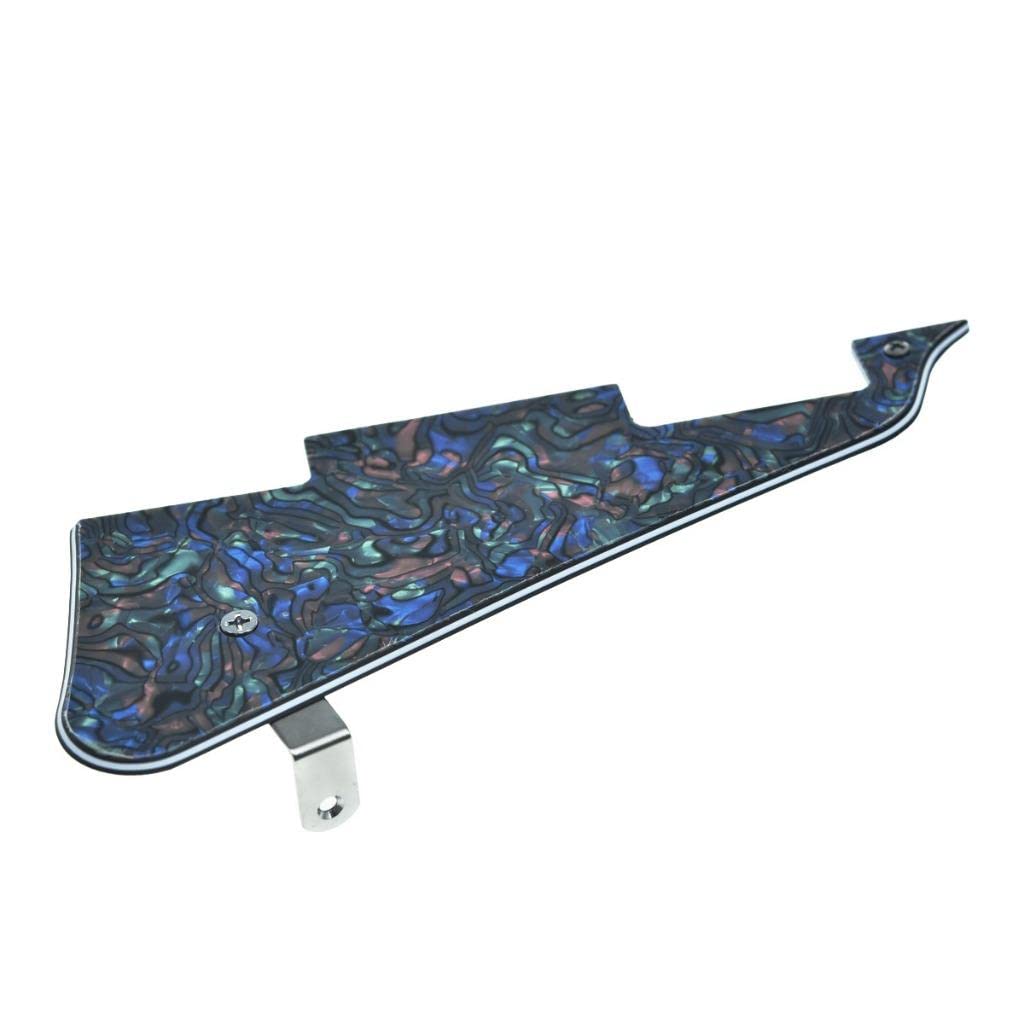 Dopro Lp Guitar Pickguard And Lp Stainless Steel Bracket With Chrome Steel Mounting Screws For Usa Les Paul Abalone Pearl
