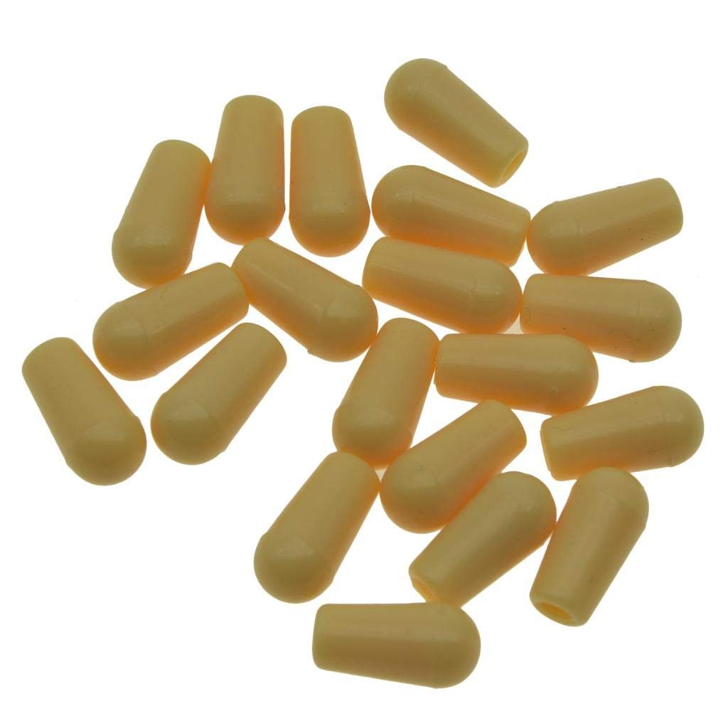 Kaish 20Pcs Metric M3.5/M4 Guitar 3 Way Toggle Switch Tip Switch Knobs Guitar Switch Cap For Epi Lp Les Paul Cream