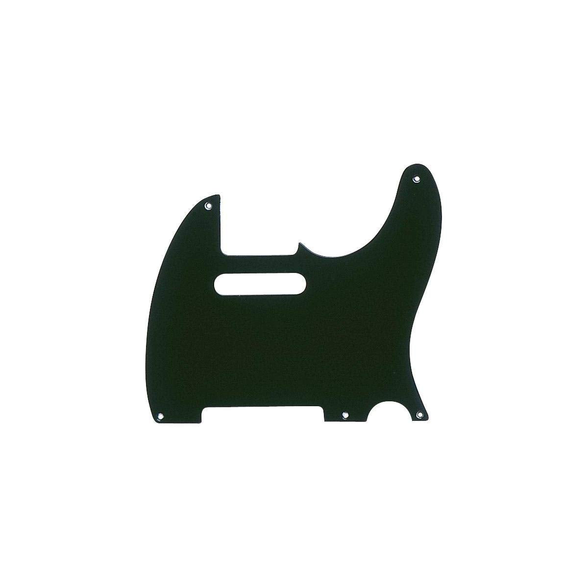 Fender 50s Era Tele Pickguard, 5 Hole Vintage Style Mount - Black (Bakelite)