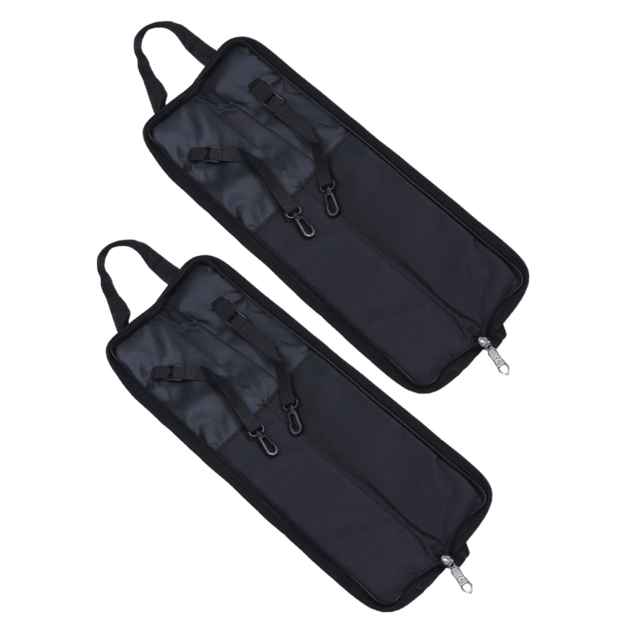 Toddmomy 2Pcs Drumstick Carry Case Portable Mallet Bag With Capacity For Drumsticks Compact Design For And Storage Black