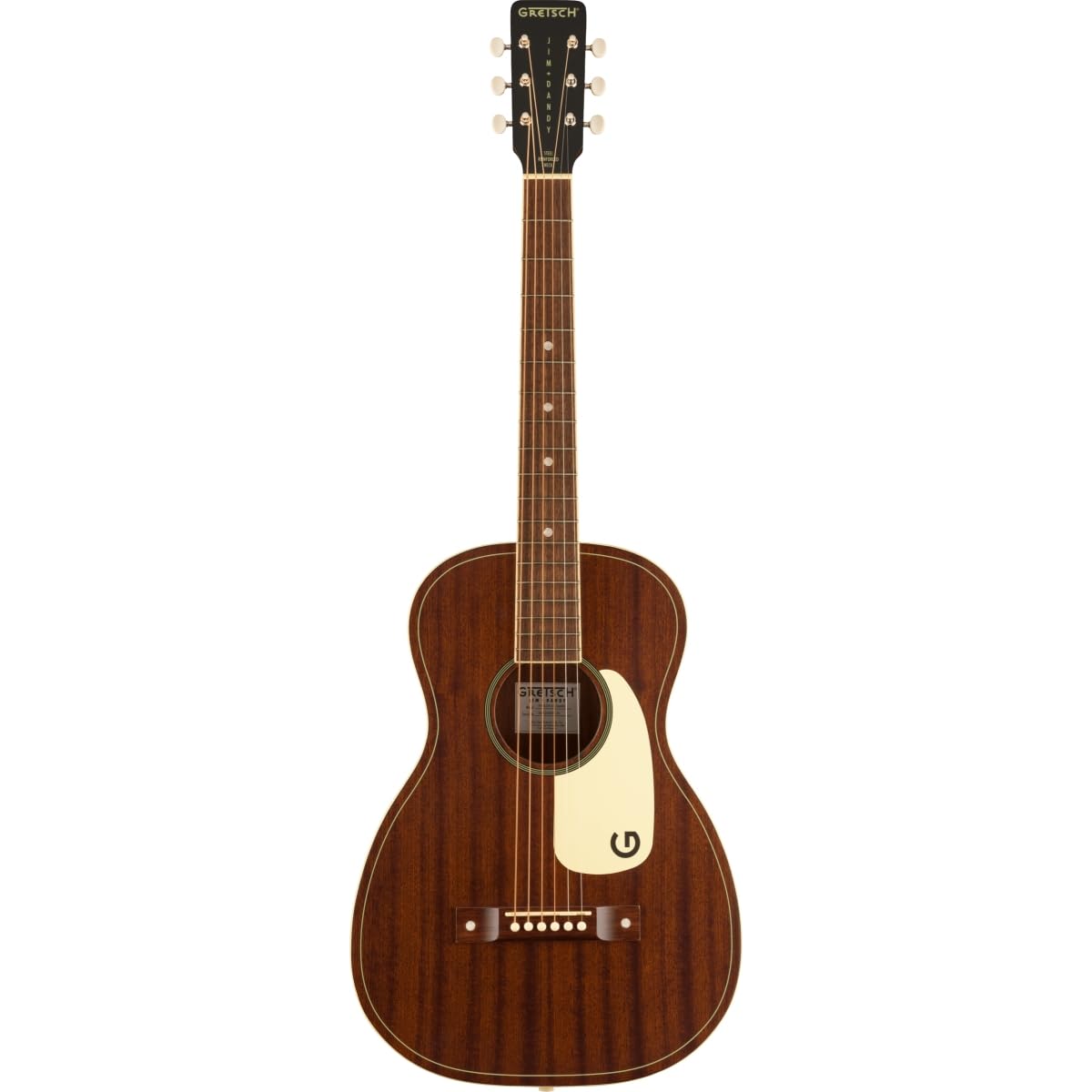 Grestch Jim Dandy Parlor 6-String Right-Handed Acoustic Guitar with Walnut Fingerboard and Nato C-Shaped Neck (Frontier Satin)