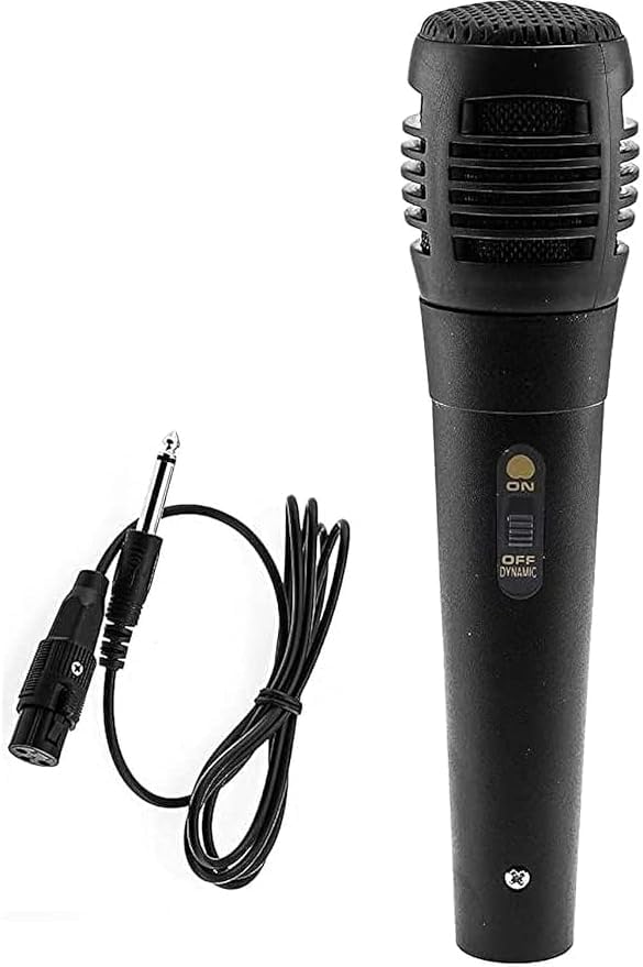 Eastar Dynamic Microphone For Live Performance, Wired, With Xlr To 6.35Mm Cable, Black