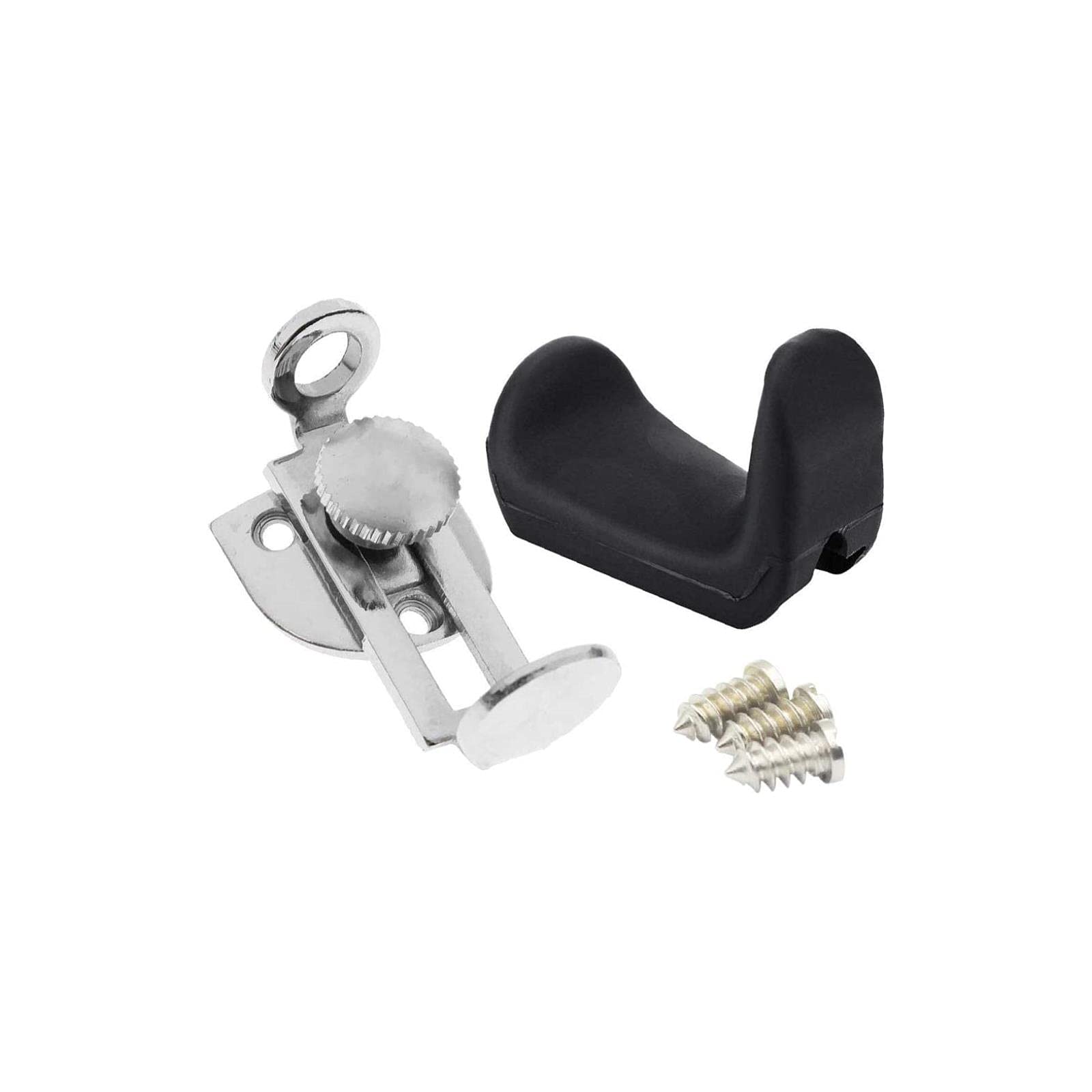 Liyafy Black Rubber Adjustable Oboe & Clarinet Thumb Finger Rest Fit for 1.45-1.75cm Thumb with Metal Nickel Plated Adjustable H