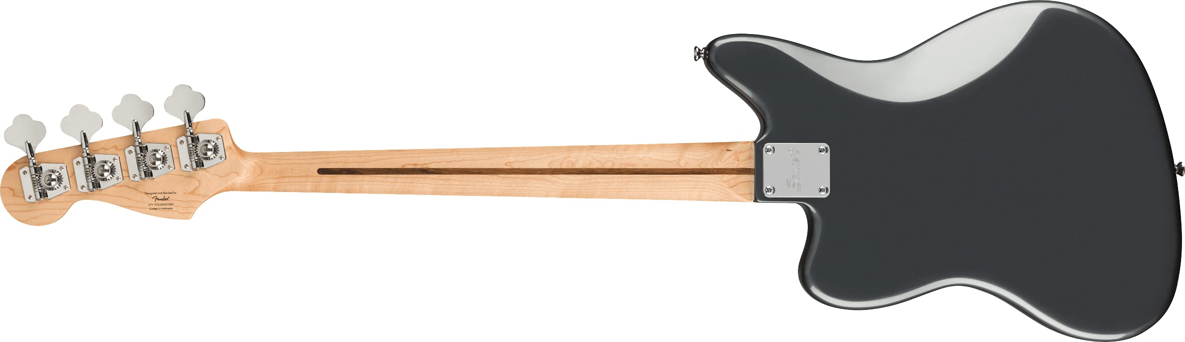 Fender Squier Affinity Series Jaguar Bass, Charcoal Frost Metallic, Laurel Fingerboard