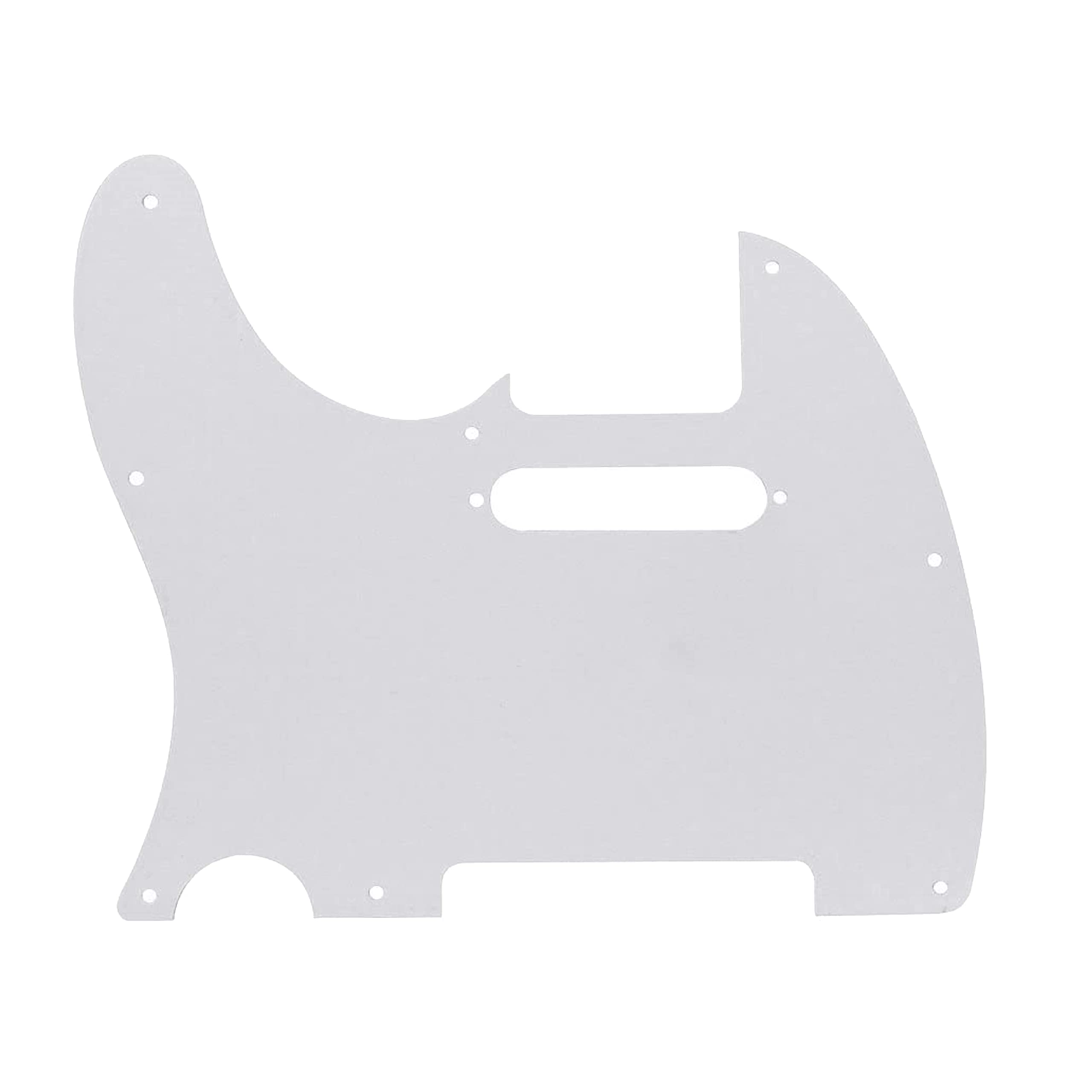 BexGears 8 Hole Electric Guitar Pickguard for TL style Guitar Parts (3Ply White)
