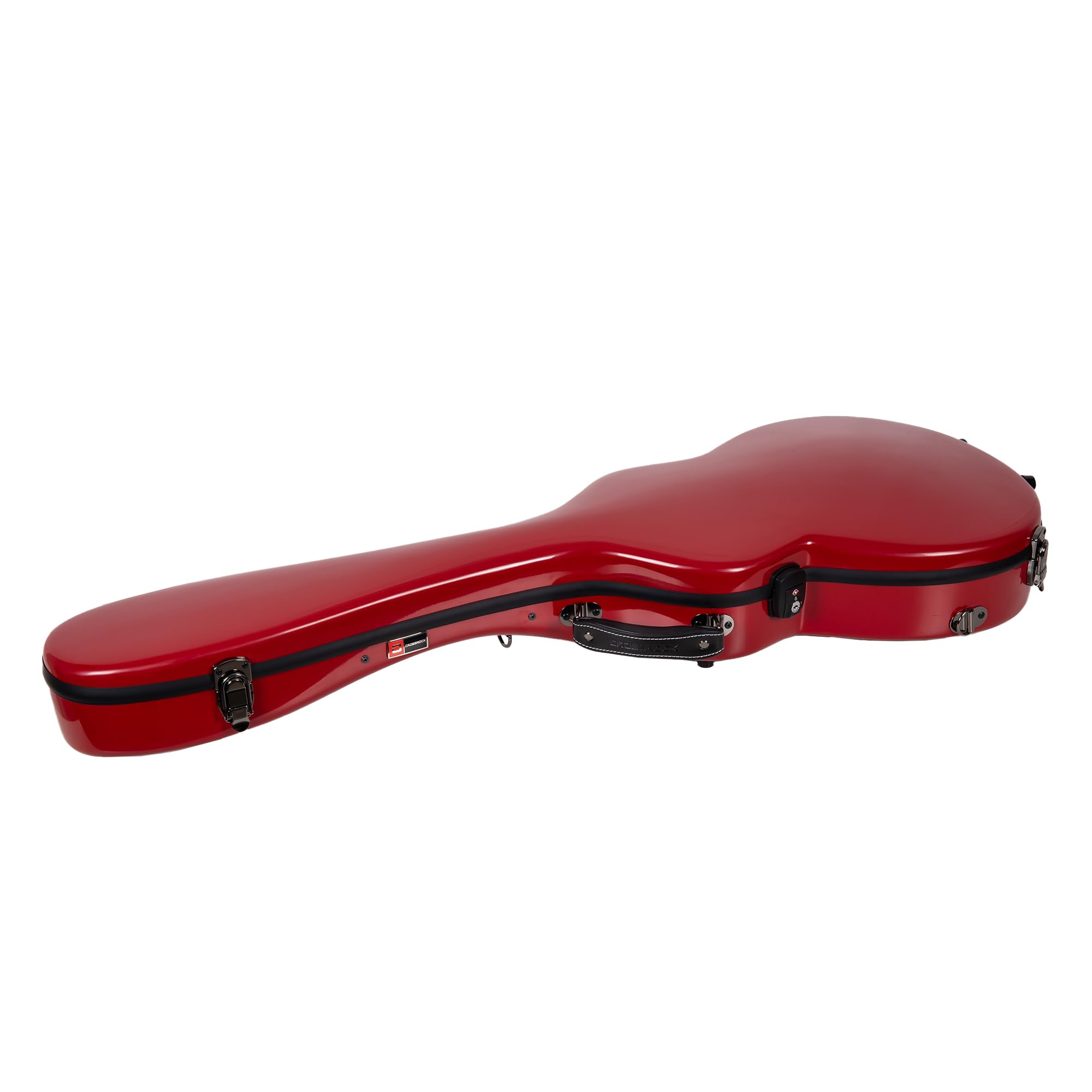 Crossrock Fiberglass Backpack Style Hardshell Red Les Paul Guitar Case