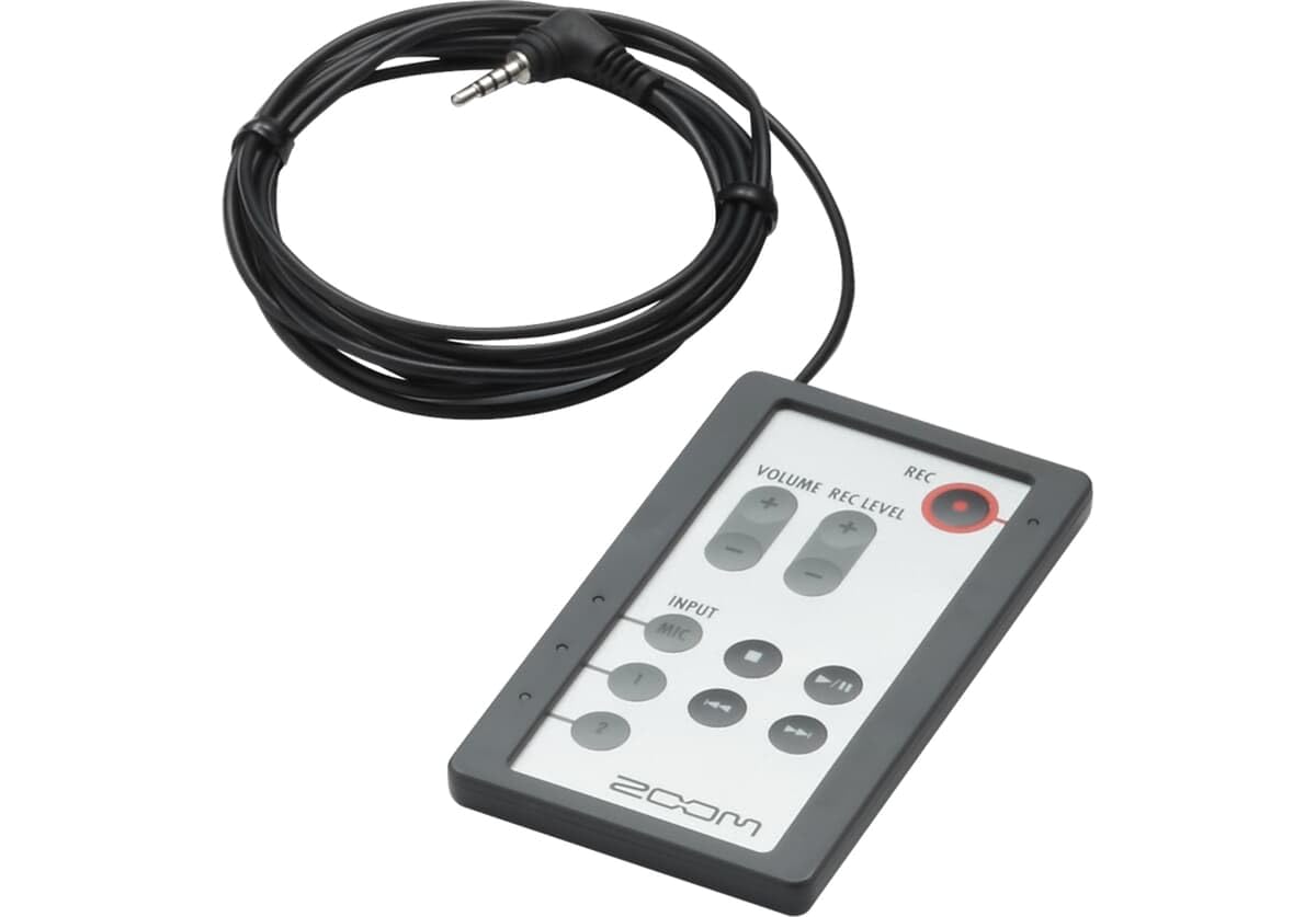 Zoom Rc4 Remote Control With Extension Cable, Designed For Use With H4N, H4N Pro, H4N Pro All Black To Control Volume, Record Le