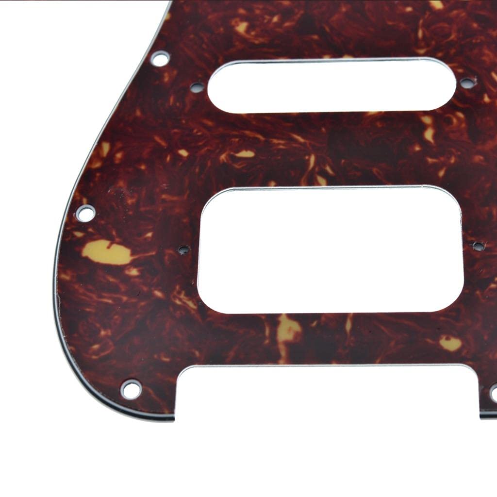 Dopro 11-Hole Strat HSS Guitar Pickguard 2-Screw Humbucking Pickup Mount for American FD Stratocaster Vintage Tortoise