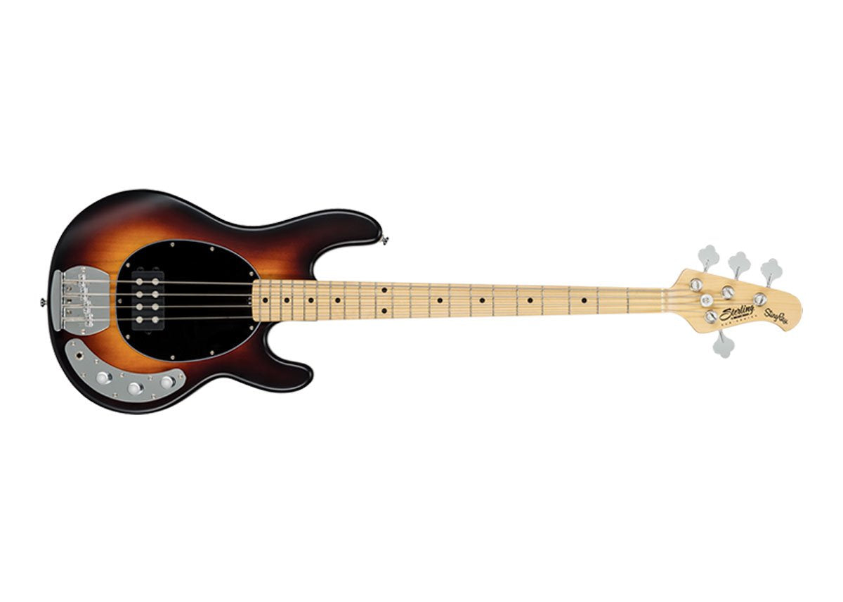 Sterling by Music Man StingRay Ray4 Bass Guitar in Vintage Sunburst Satin