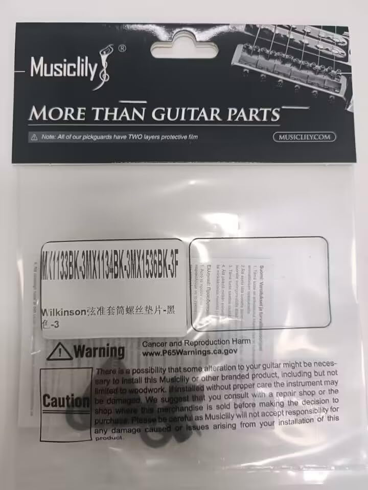 Wilkinson Guitar Machine Heads Mouting Package, Black