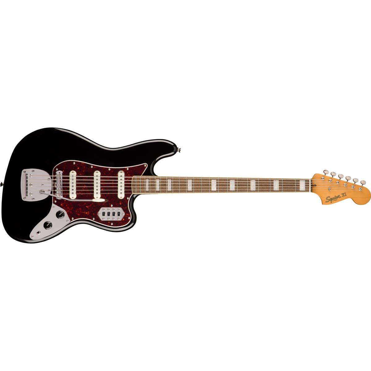 Squier Classic Vibe 6-String Bass VI, Black, Laurel Fingerboard