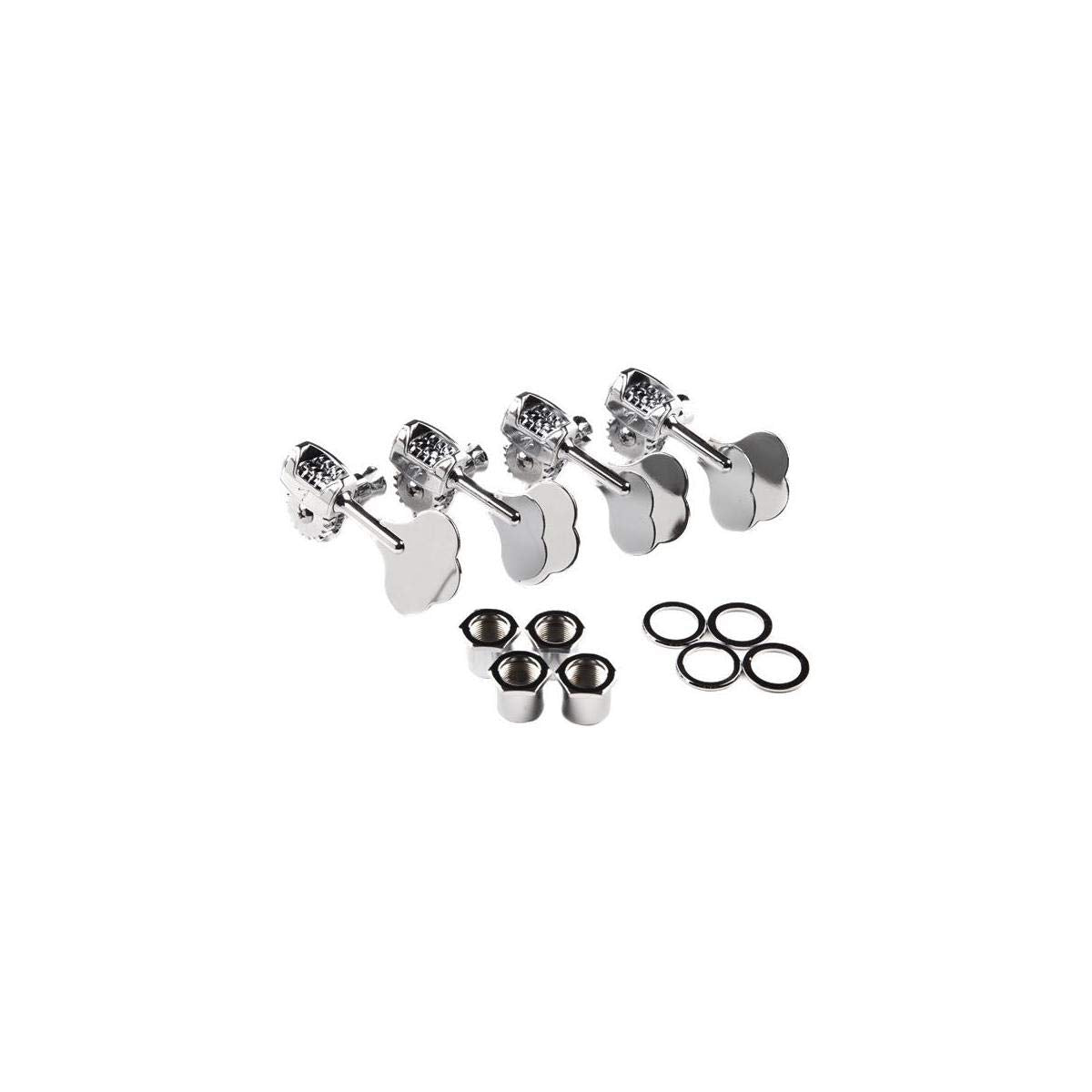 Fender American Standard/Deluxe Bass Guitar Tuners Rh Set, Guitar Accessories, Chrome