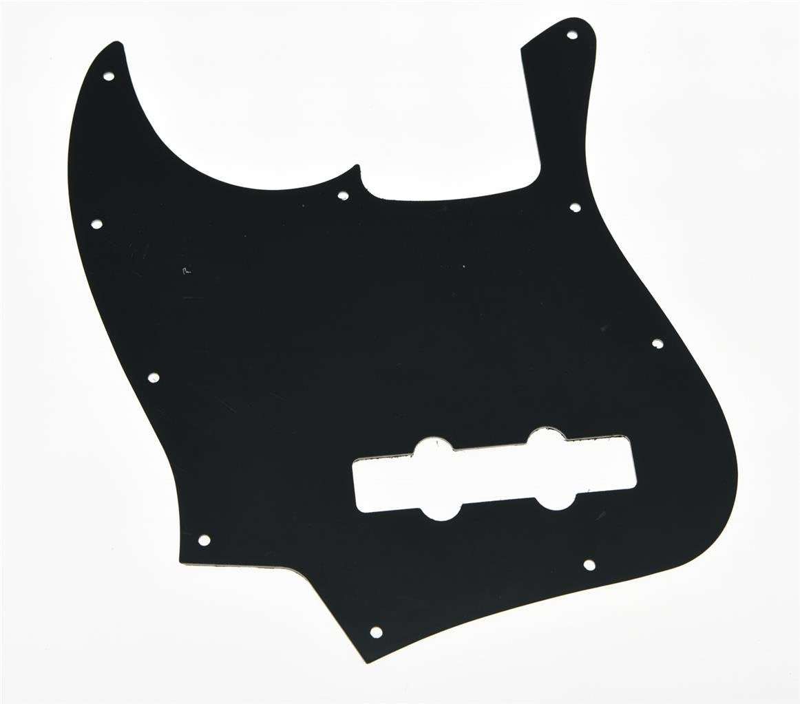 Dopro Jazz Bass J Bass Pickguard for USA/Mexican 4 String FD Jazz Bass Black 3 Ply (BWB)