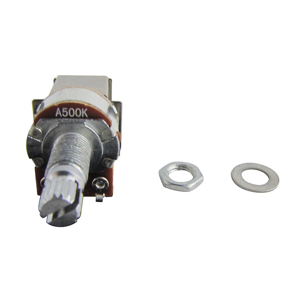 FLEOR 2pcs Push Pull Guitar Pots 18mm Split Shaft A500K Audio Taper Potentiometers